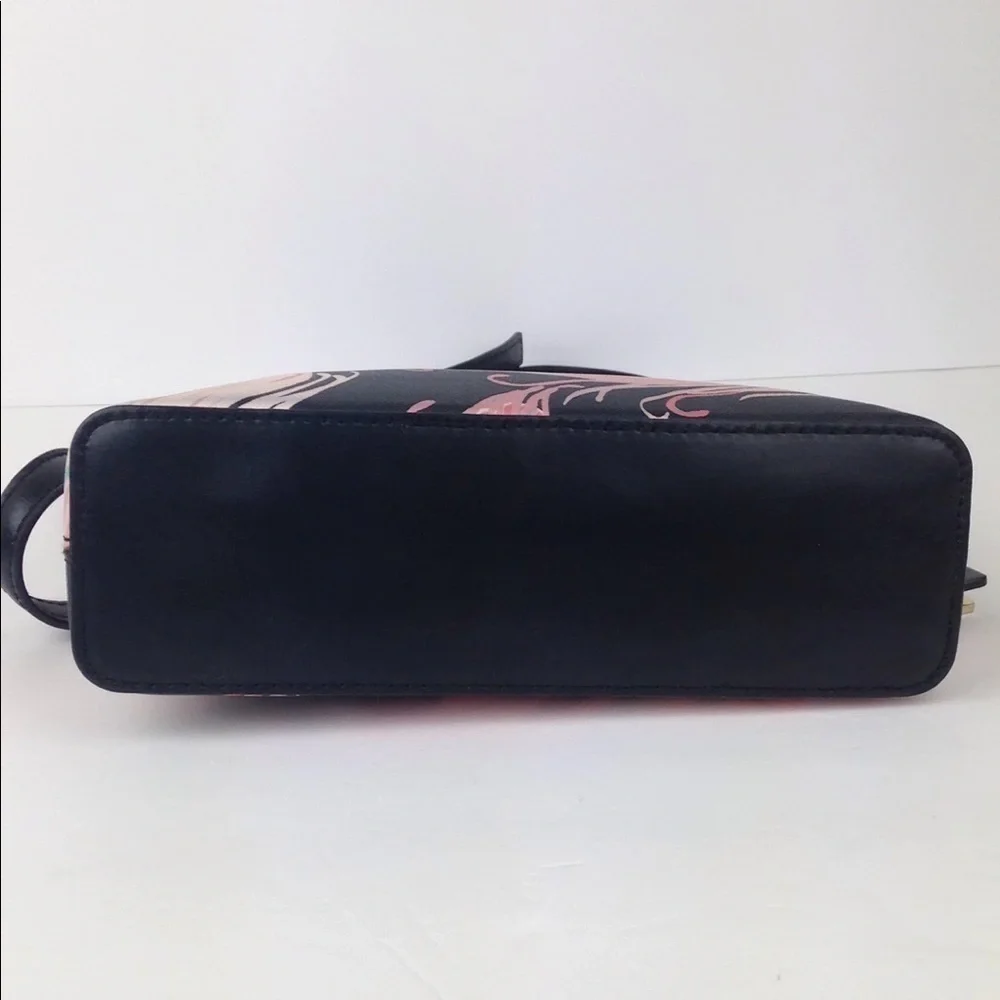 Kate Spade Hanna Pink & Navy Blue Feather Purse
